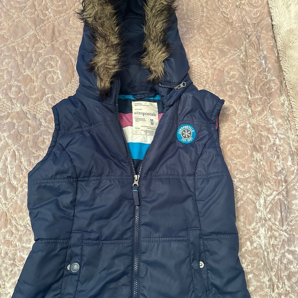 Aeropostale Cozy Faux  Puffer Vest Size Medium